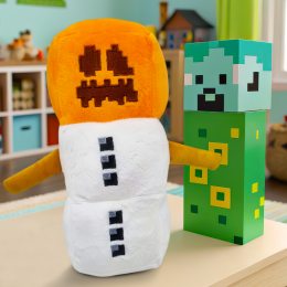 Детская мягкая игрушка-брелок фигурка из игры Minecraft Снежный голем (AX)