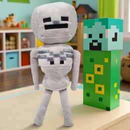 Детская мягкая игрушка-брелок фигурка из игры Minecraft Скелет (AX)