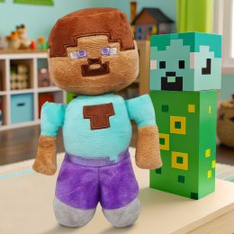 Детская мягкая игрушка-брелок фигурка из игры Minecraft Стив (AX)