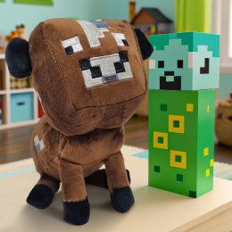 Детская мягкая игрушка-брелок фигурка из игры Minecraft Корова (AX)