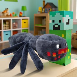 Детская мягкая игрушка-брелок фигурка из игры Minecraft Паук (AX)