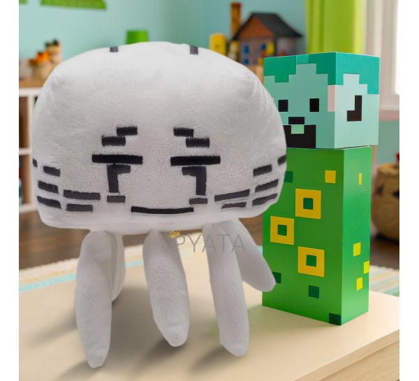 Детская мягкая игрушка-брелок фигурка из игры Minecraft Гаст (AX)
