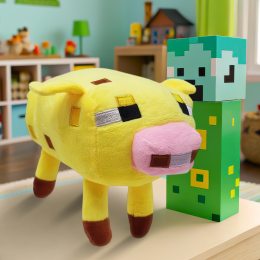 Детская мягкая игрушка-брелок фигурка из игры Minecraft Свинка (AX)