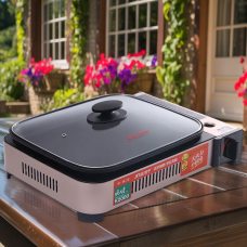 Газовый портативный кемпинговый гриль Jiuding JD-2800/1671 с пьезоподжигом и системой защиты (JS) Газовый портативный кемпинговый гриль Jiuding JD-2800/1671 с пьезоподжигом и системой защиты (JS)