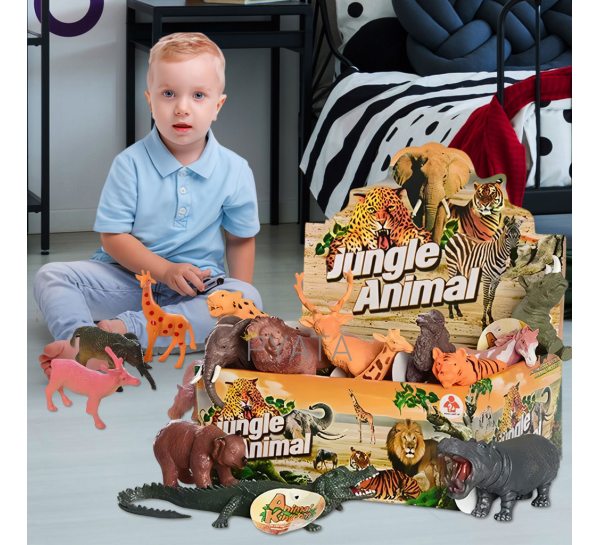 Набір ігрових фігурок  Jungle Animal D-42, 12 шт.