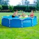 Круглий каркасний вуличний басейн для всієї родини Intex 28210 Metal Frame Pool, 366х76 см, 6503 л