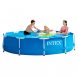Круглий каркасний вуличний басейн для всієї родини Intex 28210 Metal Frame Pool, 366х76 см, 6503 л