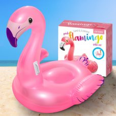 Дитячий надувний плотик для плавання BestWay 41122 "Фламінго" до 45 кг Рожевий (LM)