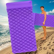 Надувний матрац для плавання BestWay 44020 до 90 кг 213-86 см "Стьобаний" Фіолетовий (LM)