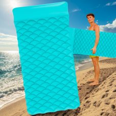 Надувний матрац для плавання BestWay 44020 до 90 кг 213-86 см "Стьобаний" Бірюзовий (LM)