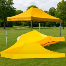 Посилений дах з водонепроникної тканини на розсувний намет 2х3 м Жовтий (ARSH)