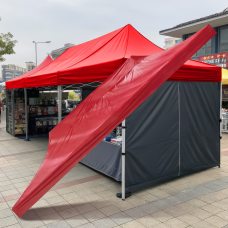 Усиленная крыша на раздвижной торговый шатер 3х4,5 м Красный (ARSH)