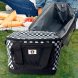 Портативная компактная термосумка на молнии для транспортировки продуктов Smart GP-4339 черно-белая 11 л.