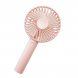 Портативний настільний вентилятор MiniFan безшумний USB/акумулятор, Рожевий