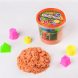 Кинетический песок «KidSand» в ведре 1000 г с формочками, Оранжевый (I24)