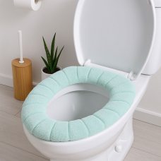 Мягкий чехол-подушка на крышку унитаза 30х30 см, Бирюзовый (575)