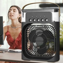 Портативний кондиціонер  Arctic Air Cooler Fan ICE працює від мержі  500 мл, Чорний