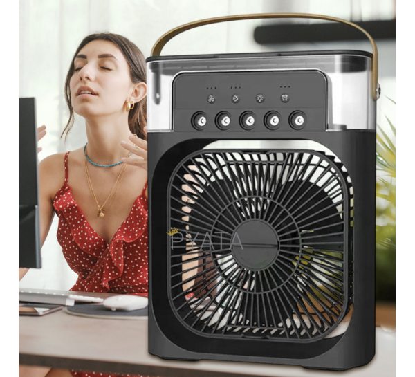 Портативный кондиционер Arctic Air Cooler Fan ICE работает от сети  500 мл, Черный