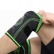 Спортивный эластичный компрессионный фиксатор-наколенник Knee Support WN-26 размер XXL Черный с зеленым (205)