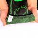 Спортивный эластичный компрессионный фиксатор-наколенник Knee Support WN-26 размер XXL Черный с зеленым (205)