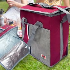 Портативна велика термосумка для збереження прохолоди продуктів Smart DT-4241 Червоний 27 л Портативна велика термосумка для збереження прохолоди продуктів Smart DT-4241 Червоний 27 л