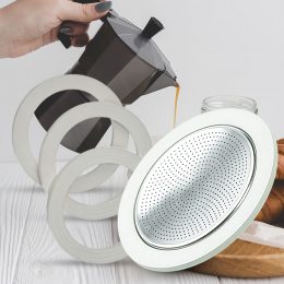 Фильтр сетка Chunu frico 441-C с силиконовыми кольцами для гейзерной кофеварки