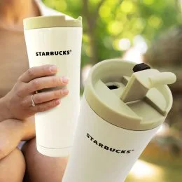 Термокухоль Starbucks 17fi  для гарячих та холодних напоїв 500 мл, Білий