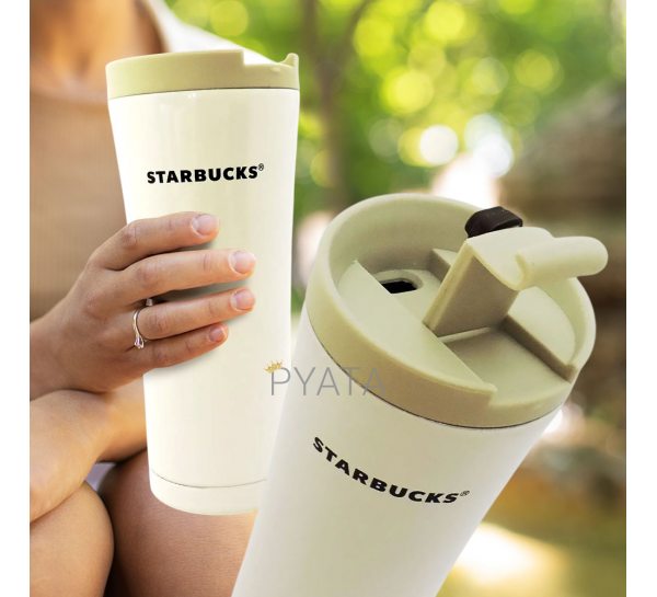 Термокухоль Starbucks 17fi  для гарячих та холодних напоїв 500 мл, Білий