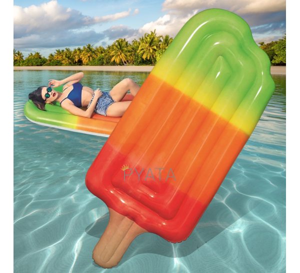 Пляжний надувний матрац Bestway 43161 «Морозиво» 24 × 24 × 5 см,  70  кг (LM)