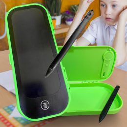 Школьный планшет для рисования с пеналом для ручек BB214 Bai Bian LCD Зеленый (AX)