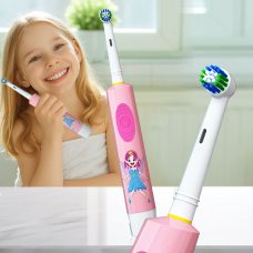 Детская электрическая зубная щетка HL198K возвратно-вращательная, 3+ (AX)