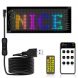  Гнучка LED панель Type-C 5V/2A Bluetooth, пульт на скло авто або декору дому 16x64/375*92мм (AX)