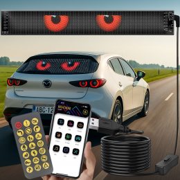 Гибкая LED панель Type-C HRP-1696 Plus Bluetooth, пульт на стекло авто или декор дома 16x64/192*898мм (AX)