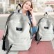 Эргономичный стильный кожаный женский рюкзак MOON immi MH-831201 White (MOON)