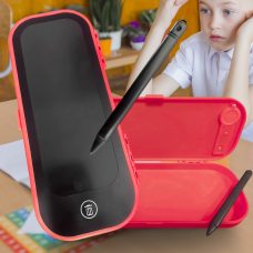 Школьный планшет для рисования с пеналом для ручек BB214 Bai Bian LCD Красный (AX)