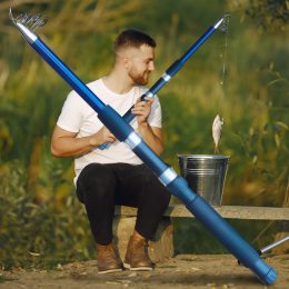 Рибацьке вудилище HanYan StarMAX 210см 40-80г 6 секцій Синій