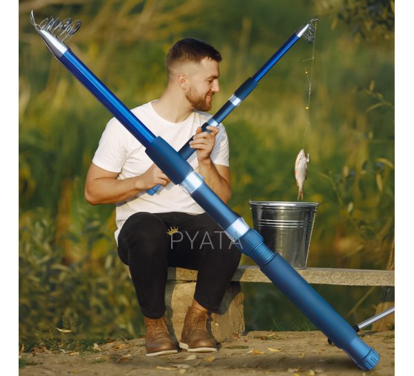 Рибацьке вудилище HanYan StarMAX 210см 40-80г 6 секцій Синій