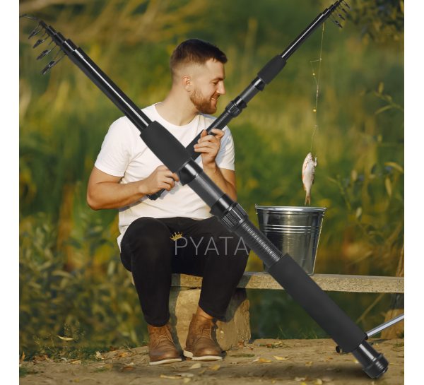 Рибацьке вудилище HanYan StarMAX 210см 40-80г 6 секцій Чорний