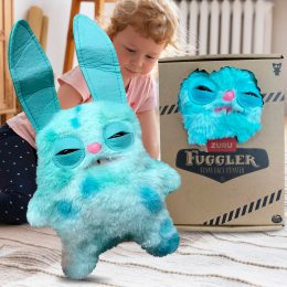 Мягкая детская веселая игрушка Фуглер Fugler ZURU Wide Eyed Weirdo серия Love Fugg Бирюзово-мятный