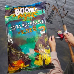 Рыбацкая прикормка для рыбы BOOM клей 1кг Криль