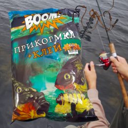 Рыбацкая прикормка для рыбы BOOM клей 1кг Анис