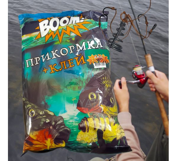 Рыбацкая прикормка для рыбы BOOM клей 1кг Анис