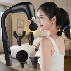 Ручной портативный аккумуляторный массажер для тела Deep Massage 1010 Черный (AMN)