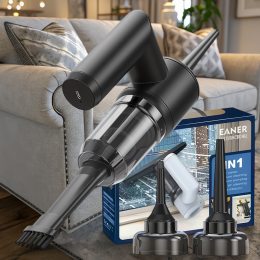 Ручний бездротовий портативний пилосос 5 в 1 Cleaner AA107/1027 2000mAh Чорний (AMN)