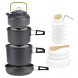 Універсальний туристичний набір посуду з алюмінію та пластику Cooking Set DS-309/1132 (JS)