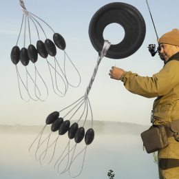 Рыболовный силиконовый стопор на леску для рыбалки, форма «Оливка» 3 шт L