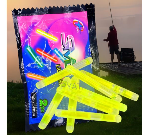 Рибацькі світлячки-приманка для нічної риболовлі SMS Lightstick 4.5x38 мм 2шт