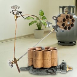 Газова форсунка, пальник OZKAN 2040 з п’єзопідпалом, 17 кВт (JS)