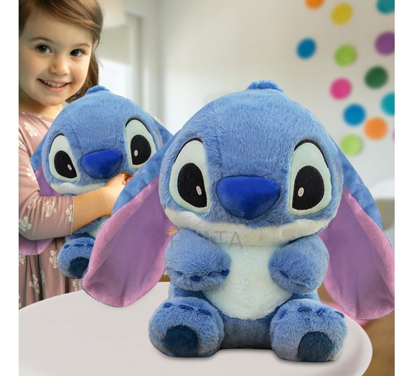 Велика м'яка плюшева іграшка Stitch Стіч 0931-2,  40 см,  Синій (AX)