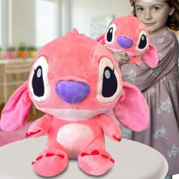 М'яка плюшева іграшка Stitch Стіч Angel 0931-5, 25 см, Рожевий (AX)